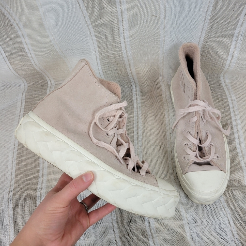 Converse CTAS Cable Lift Braided Platform‎ Sneakers Tennis Shoes Pink Size 6